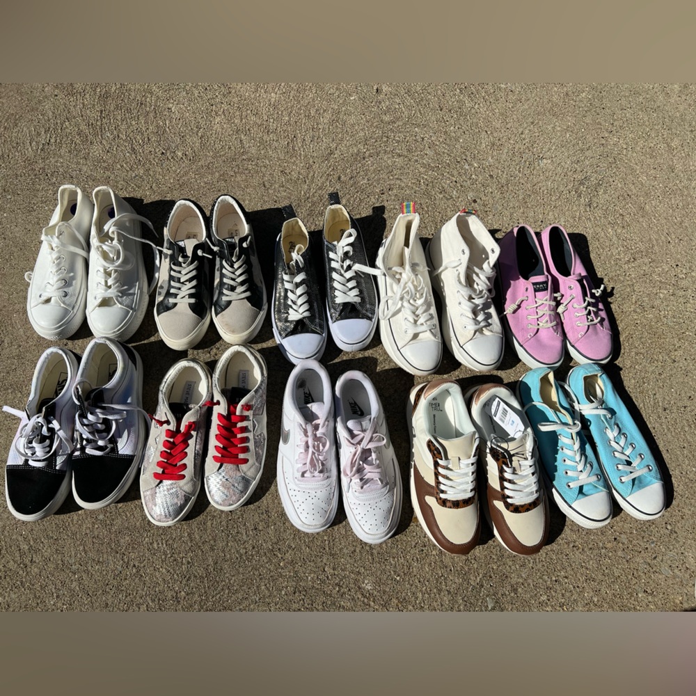 Woman’s brand name fashion tennis shoes